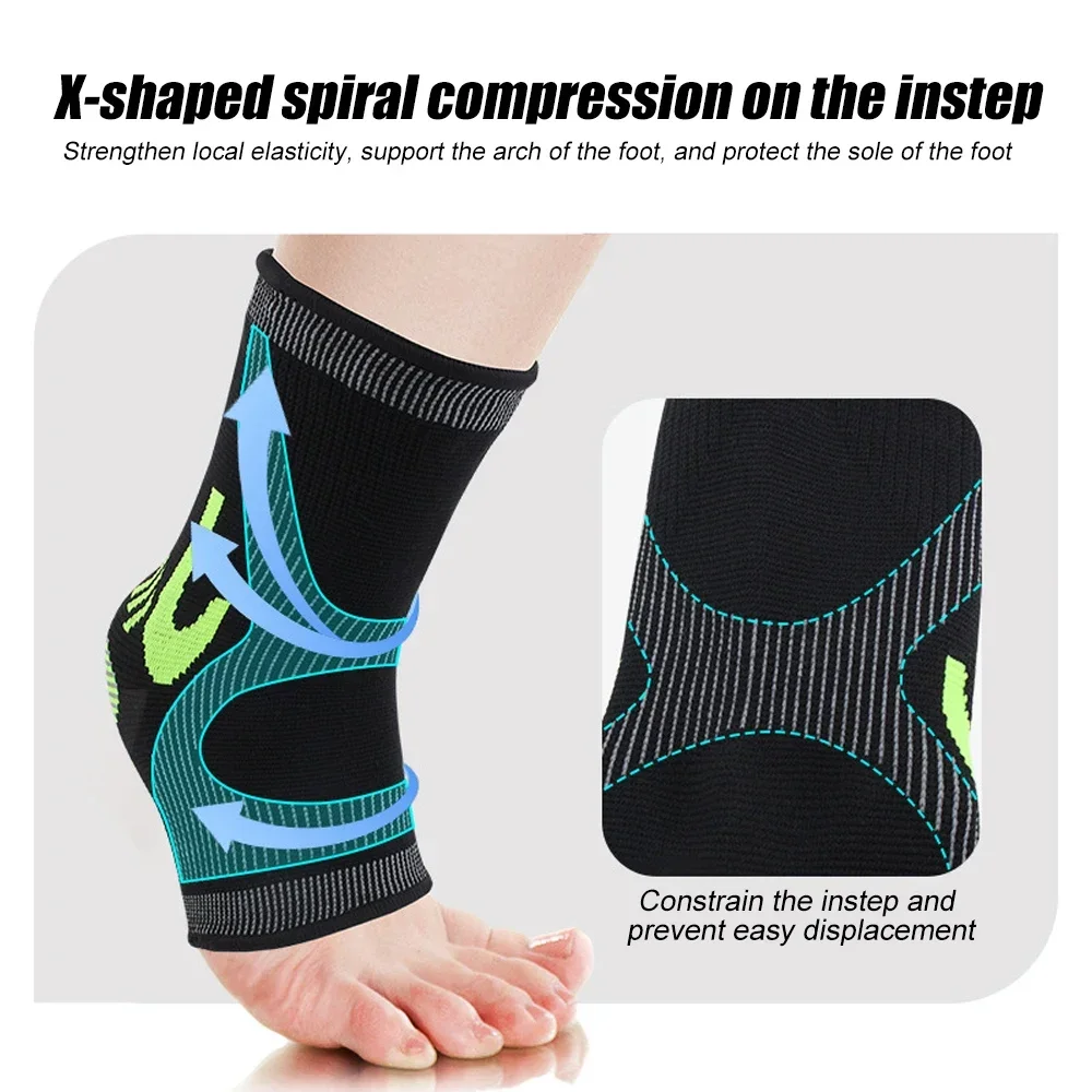 Achilles Tendon Support Brace, Plantar Fasciitis Sock,Ankle Compression Sleeve For Running,Tendonitis and Flat Feet Relief - Image 4