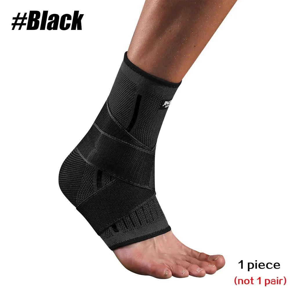 1 Pcs Ankle Brace Compression Sleeve, Adjustable Ankle Support Strap for Sprained, Plantar Fasciitis, Injury Recovery, Running - Image 9