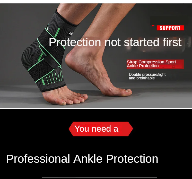 Adjustable Elastic Ankle Brace Compression Sleeve Foot Support Stabilizer for Plantar Fasciitis Achilles Tendonitis Sports Sock - Image 10
