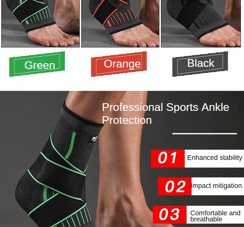 Adjustable Elastic Ankle Brace Compression Sleeve Foot Support Stabilizer for Plantar Fasciitis Achilles Tendonitis Sports Sock - Image 13