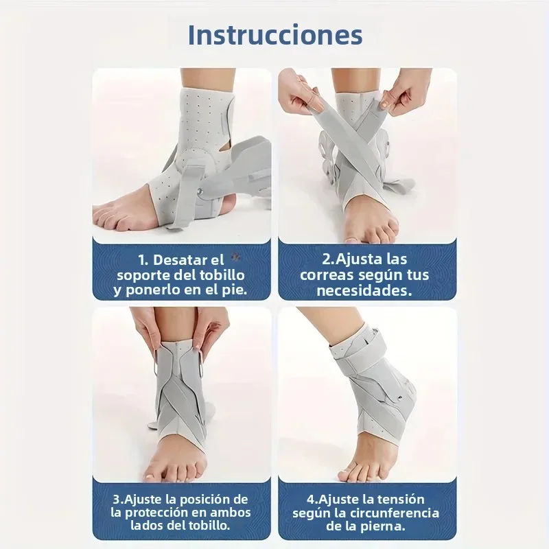 1/2PCS Ankle Brace for Sprained Ankle Support with Side Stabilizers for Men Women Ankle Splint Stabilizer Recovery Tendonitis - Image 5