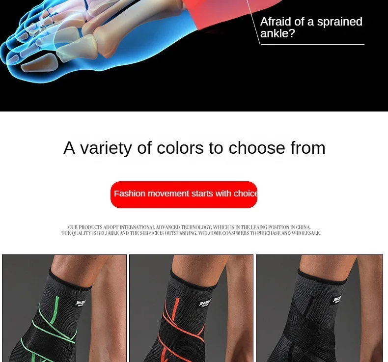 Adjustable Elastic Ankle Brace Compression Sleeve Foot Support Stabilizer for Plantar Fasciitis Achilles Tendonitis Sports Sock - Image 12