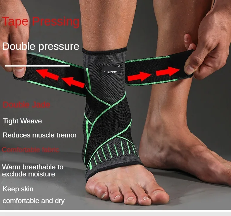 Adjustable Elastic Ankle Brace Compression Sleeve Foot Support Stabilizer for Plantar Fasciitis Achilles Tendonitis Sports Sock - Image 15
